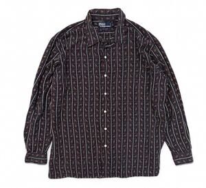 Polo Ralph Lauren Rare VTG Equestrian Horse Long Sleeve Button Up Shirt Men’s L